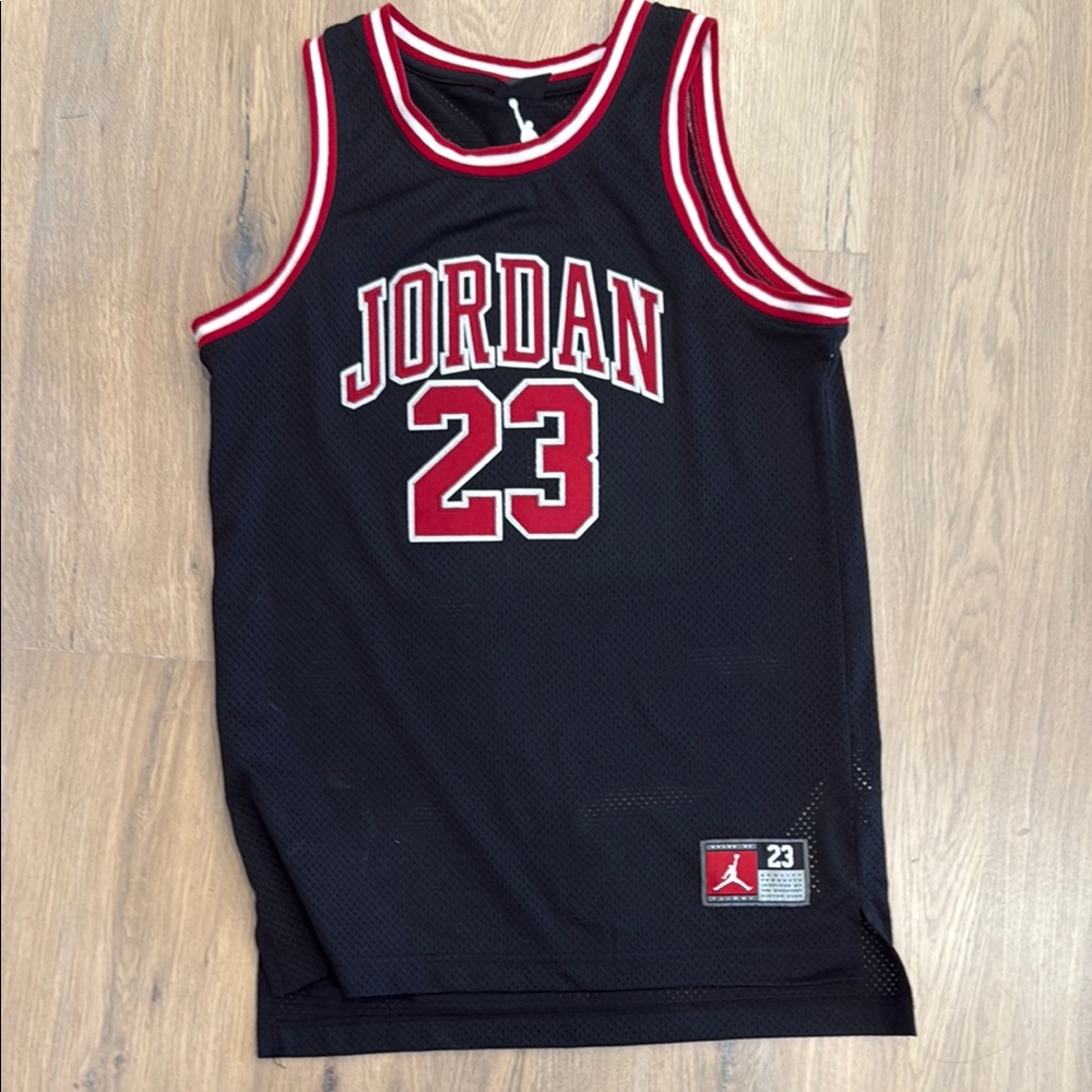 Jordan Black and Blue Basketball Jerseys Classic Design - Picture 3 of 14